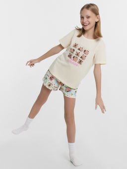 КОМПЛЕКТ ДЛЯ ДЕВОЧЕК (ФУТБОЛКА, ШОРТЫ)