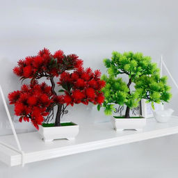 Бонсай искусственный в горшке «Мелкие пушистики», 26×24 см, МИКС