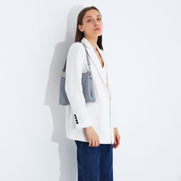 Сумка кросс-боди на молнии, 2 наружных кармана, цвет серый - Simaland фото 8