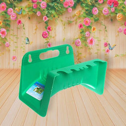 Цена за 3 шт. Кронштейн для шланга 23*15см из пластика, настенный ДоброСад