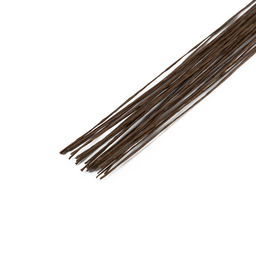 Blumentag FIW-0.3 Проволока флористическая в оплётке 0.3 мм сталь бумага 5 х 30 шт. 40 см №03 коричневый