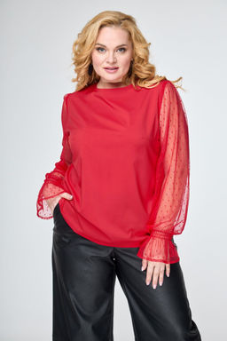 Блуза ANELLI 1768 алая роза