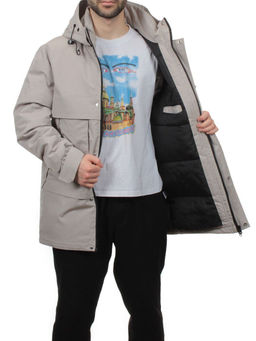 8896 BEIGE Куртка мужская зимняя облегченная (130 гр. холлофайбер) - Fashion фото 7