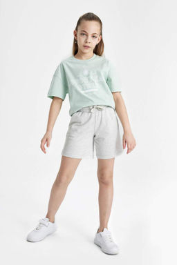 Шорты-бермуды для девочек - Defacto фото 2