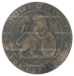 2 сентимо 1870 года Испания
