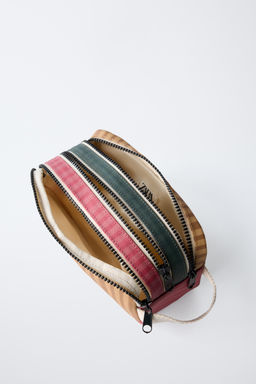 MULTICOLOURED STRIPE PENCIL CASE - Zara фото 3