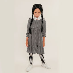 Карнавальный набор «Готическая девчонка»: парик, чулки, воротник