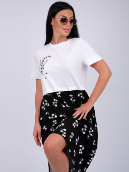 Платье Виттория, вискоза/кулирка До 60 размера - Малина фото 62