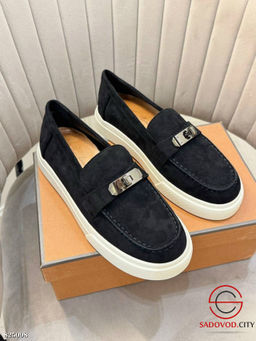 Лоферы женские замшевые