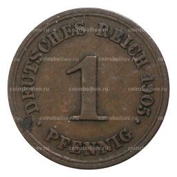 1 пфенниг 1905 года Е Германия