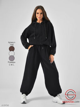 Тёплый спортивный костюм с зипкой и капюшоном