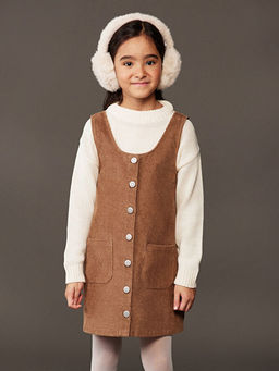 Bisiklet Yaka K?z ?ocuk Triko Kazak