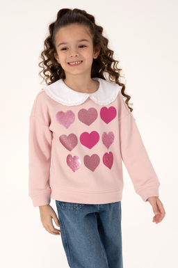 K_z _ocuk Pudra Sweatshirt