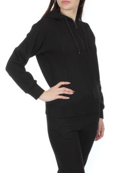 NOH109 BLACK Костюм спортивный женский (хлопок 90%, полиэстер 10%)