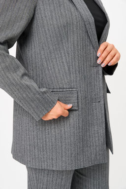 Костюм БелЭльСтиль 762/609 елочка серая фото 7