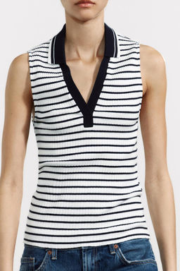 RIBBED POLO SHIRT - Zara фото 12