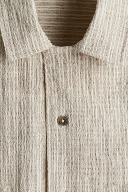 Camisa resort en mezcla de lino Regular Fit - H&m фото 3