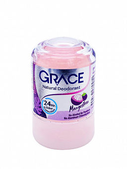 Grace Natural Deodorant Mangosteen, 50g - Дезодорант минеральный кристаллический Мангостин