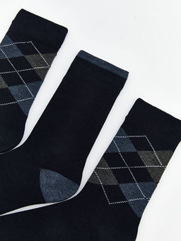 Baklava Desenli Erkek Soket ?orap 5li