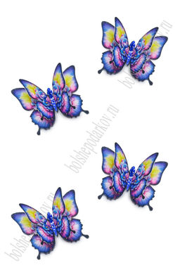 Лазерная вырубка из фетра Бабочка 5 см (10 шт) №10 несклеенная - Больше подарков фото 2