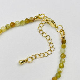 Браслет из Гроссуляра зеленый гранат и Унакита - Радуга самоцветов фото 4