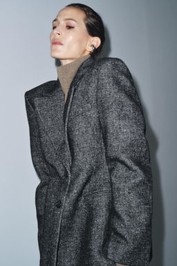 PEPLUM BLAZER WITH WOOL ZW COLLECTION - Zara фото 3