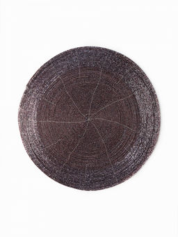 Салфетка сервировочная D35 вишнёвый бисер