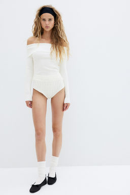 Top off-the-shoulder en punto de canale - H&m фото 2