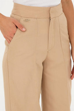 Женские брюки песочного цвета из парусины Неожиданная скидка в корзине - U.s. polo assn фото 5