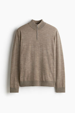 Jersey en lana merino con cremallera Regular Fit - H&m фото 3