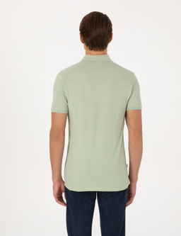 _a_la Slim Fit %100 Pamuk K_vr_lmaz Polo Yaka Basic Ti__rt