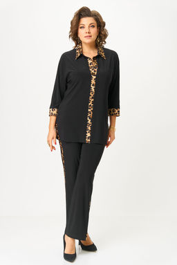 Костюм Svetlana Style 3017 черный+леопард