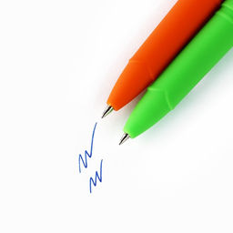 Цена за 10 шт. Ручка гелевая, синяя паста 0.7 мм с колпачком Ручки отличника - Artfox фото 2