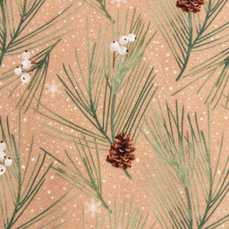 Дорожка на стол новогодняя Этель Spruce branches 30?70 см, 100% хлопок, саржа 190 г/м?, бежевая