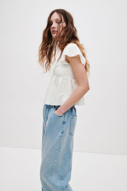 Blusa en punto pointelle - H&m фото 6
