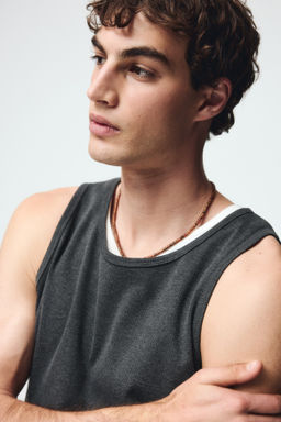 Camiseta sin mangas en canal? Slim Fit - H&m фото 4