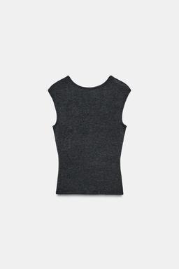 TOP ESPALDA DESCUBIERTA / Gris antracita - Zara фото 6
