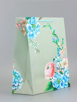 Цена за 2 шт. Пакет подарочный ламинированный вертикальный Гармония цветов, 26?12?32 см