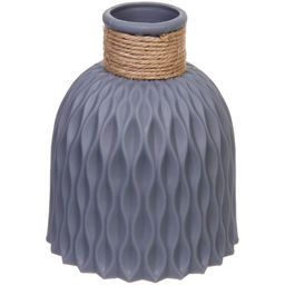 Цена за 2 шт. Ваза из пластика "Розали" 12*15см цвет серый