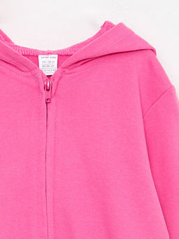 Kap??onlu Uzun Kollu Basic K?z Bebek Fermuarl? Sweatshirt - Waikiki фото 3