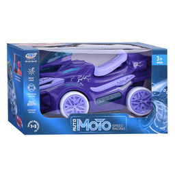 Мотоцикл-катапульта со светом и звуком, на батарейках, в коробке