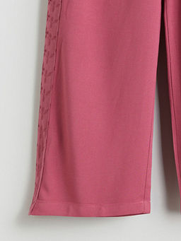 Beli Lastikli Desenli K?z ?ocuk Pantolon