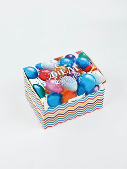 Бум-коробка сюрприз «С днём рождения», 18×13.5×11 см, подарочная упаковка