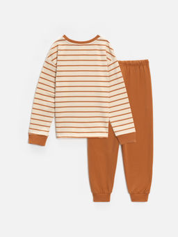 ACOOLA / Набор детский для мальчиков ((1)джемпер и (2)брюки) Lich бежевый  фото 2