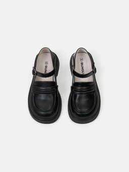 Туфли школьные для девочки Черные 7+ - Bungly фото 7