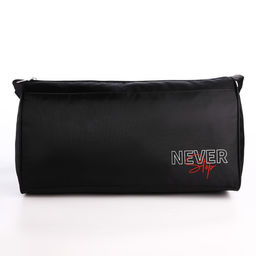 Сумка спортивная Never stop, 40х21х19 см, отдел на молнии, цвет чёрный - Nazamok фото 7