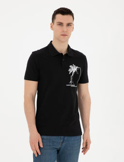 Siyah Slim Fit Ti__rt