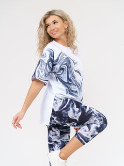 909 Костюм "белый/черный"