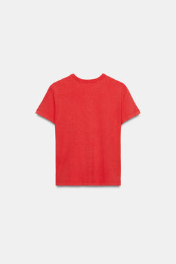 CAMISETA TEXTO DELANTERO / Rojo - Zara фото 4