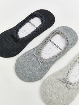 Kurdele Detayl? Kad?n Babet ?orap 3l?